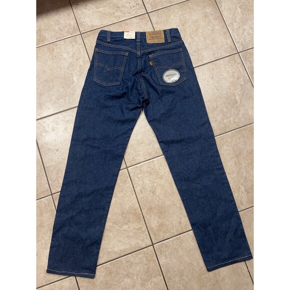 Vintage Levis Jeans Men 32x32 Fits 30W 505 Orange Tab Denim USA Made NOS 80s - Picture 3 of 12